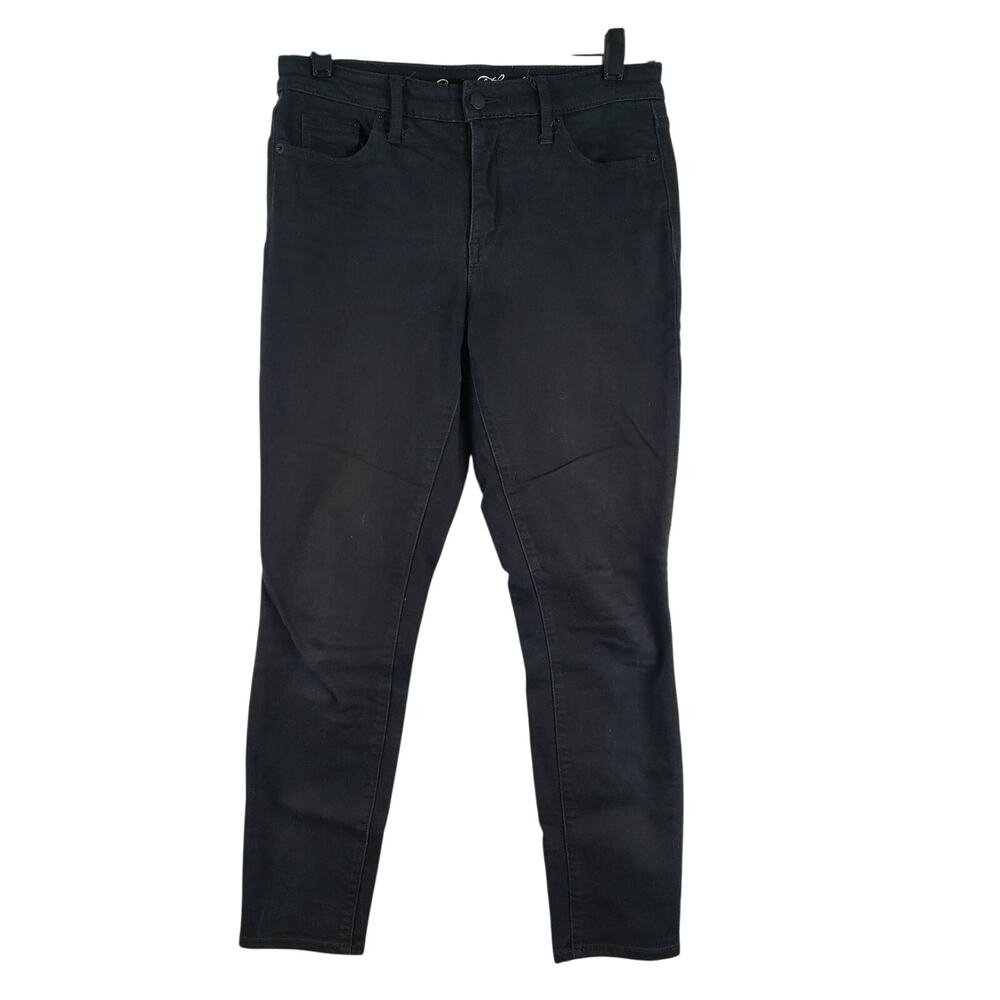 Universal Thread Women's 27 Short Mid-Rise Skinny Jeans Black Denim Emo Alt Punk